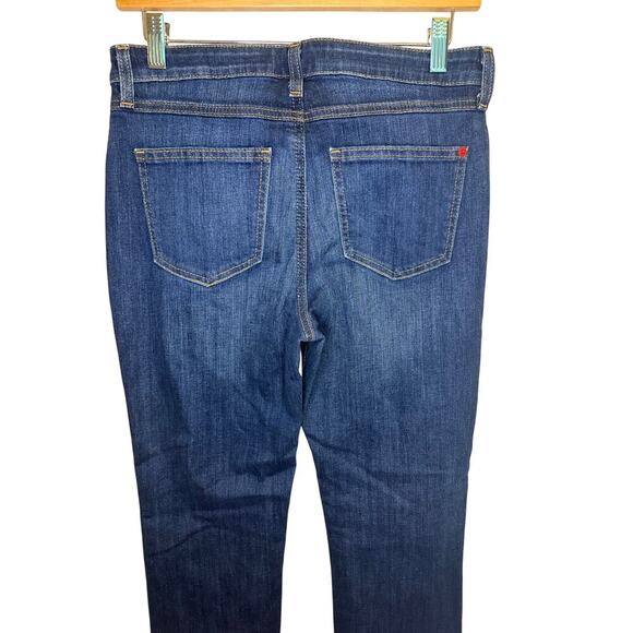 SPANX The Slim-X Straight Denim Jeans Women’s Size 29 Blue Dark Wash Stretch - Picture 4 of 6